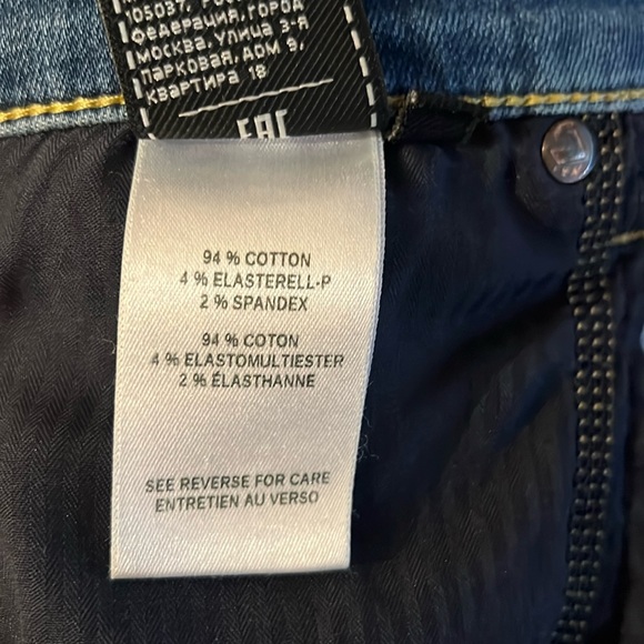 7 for All Mankind High Rise Bermuda Denim Shorts Size 27 - Picture 6 of 7